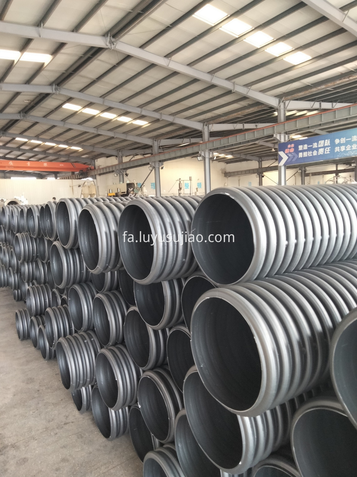 Black HDPE Double Wall Corrugated Pipe